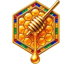 Royal Yemen Sidr Honey logo — golden honeycomb and honey dipper